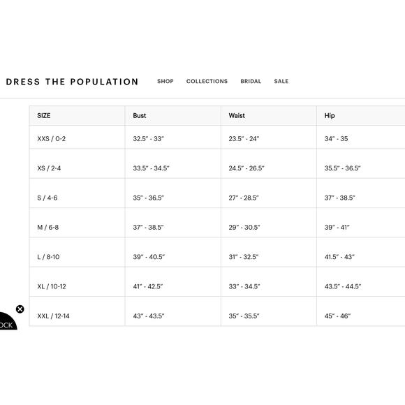 DRESS THE POPULATION Dress Size S Black NEW Midi $128 Classic Sleeveless - Picture 9 of 9